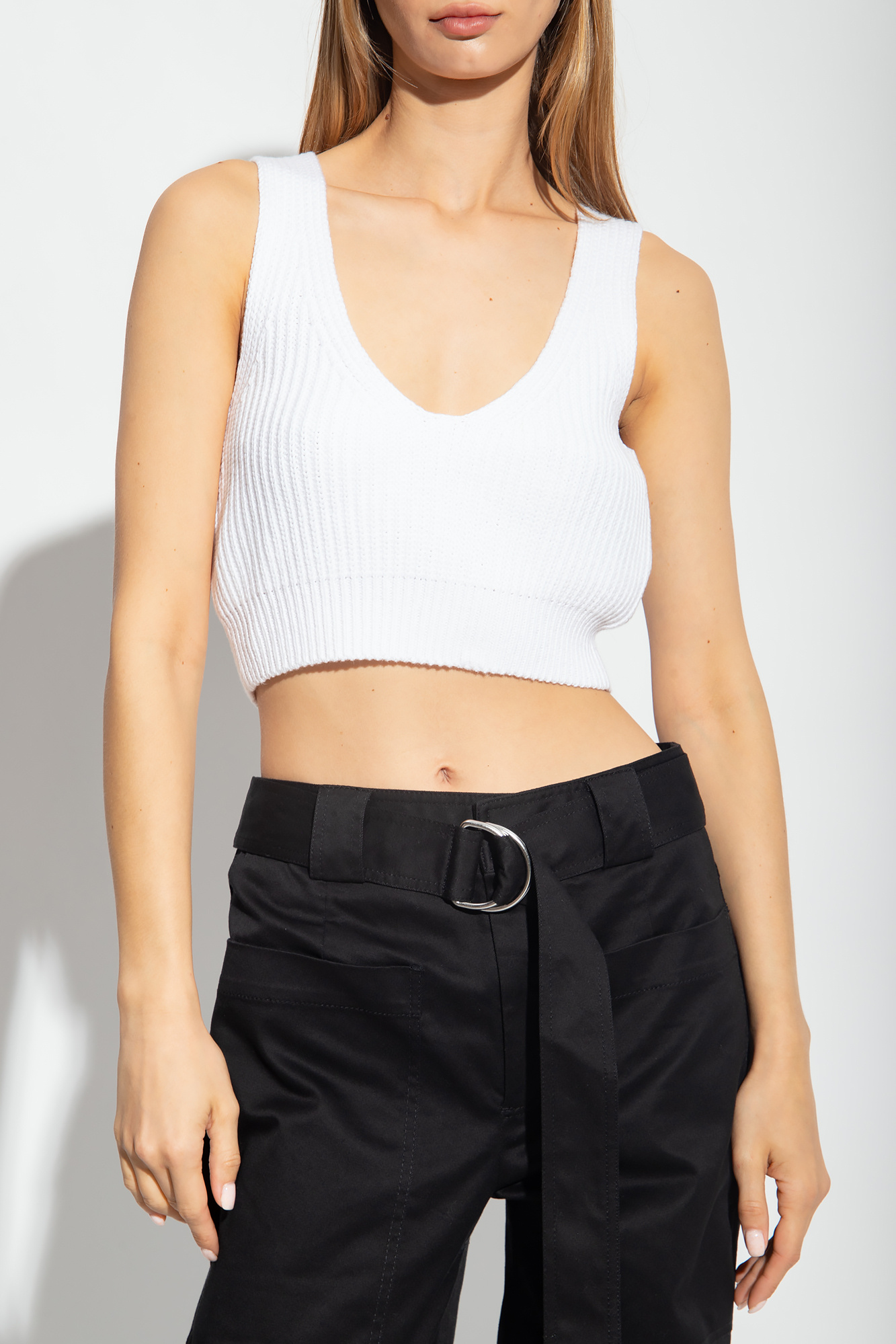 White Ribbed tank top Proenza Schouler White Label Vitkac GB